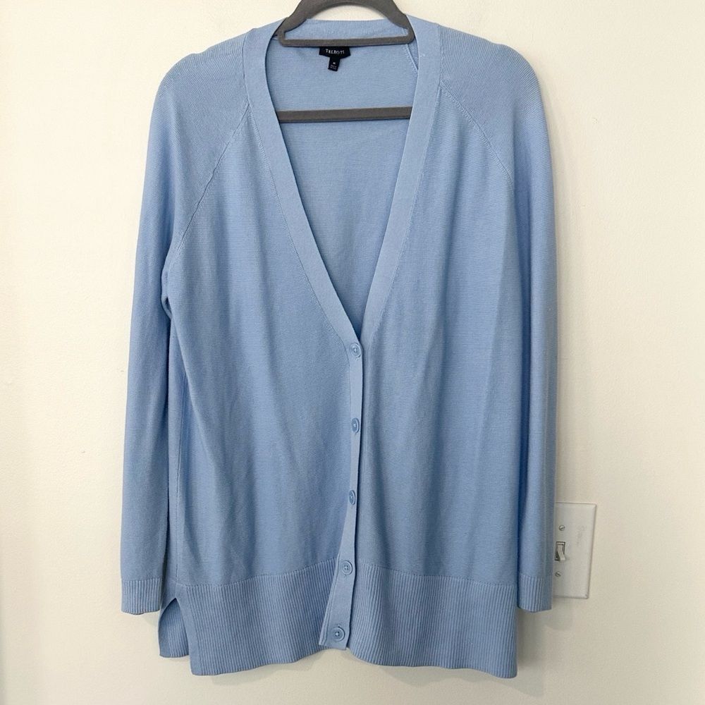 Talbots Powder Blue Cardigan Sweater M